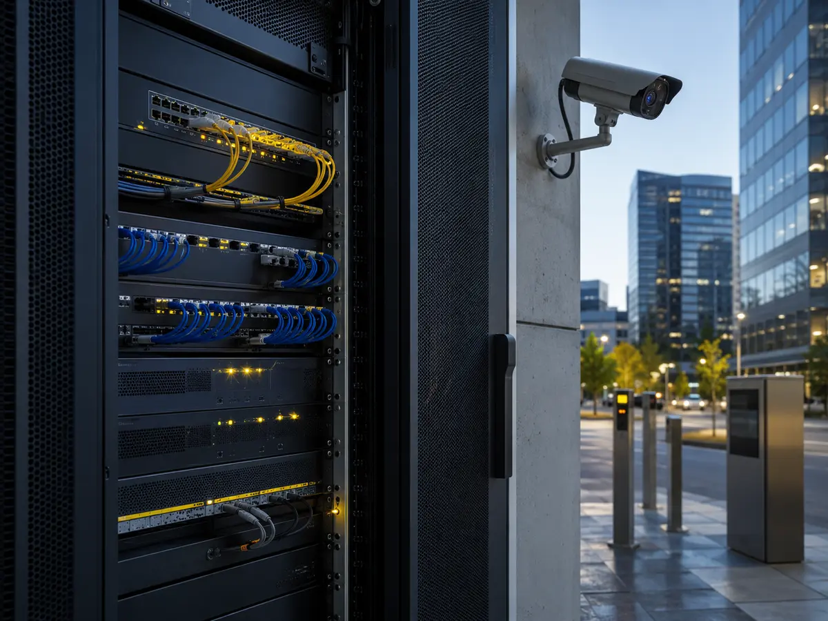 Infraestrutura de rede conectada aos equipamentos urbanos